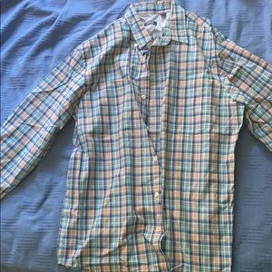 Izod Plaid Long-sleeve Button Up